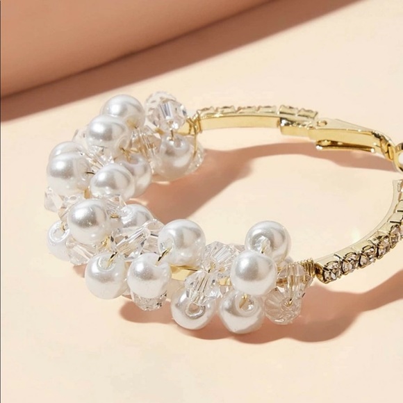 Faux Pearl Earrings - Picture 2 of 3